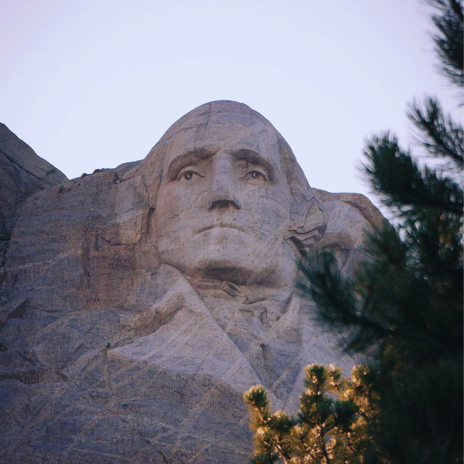 George Washington's Face on Mount Rushmore
