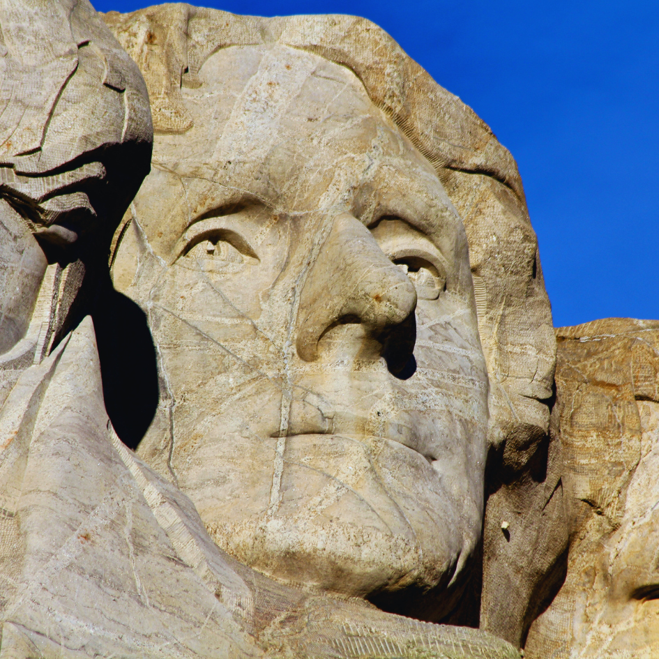 Thomas Jefferson's Face on Mount Rushmore