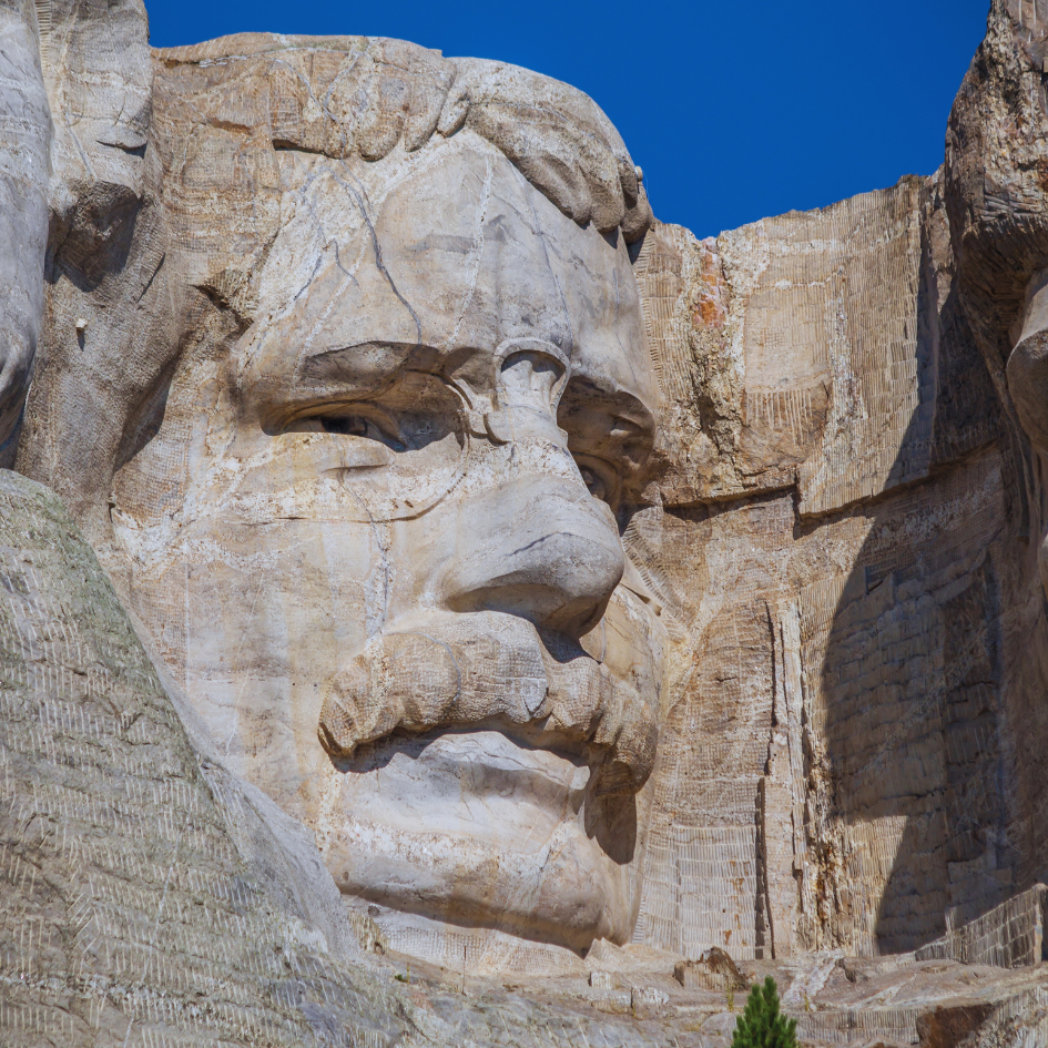 Theodore Roosevelt's Face on Mount Rushmore